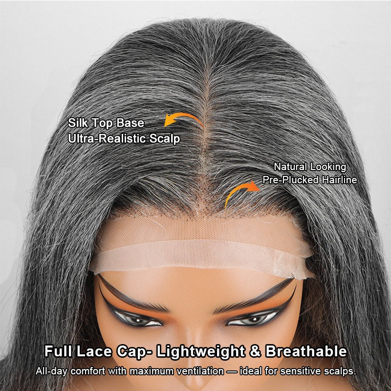 Mila | Glueless Medical Wig For Hair Loss Silk Top Full Lace Straight Human Hair Wigs