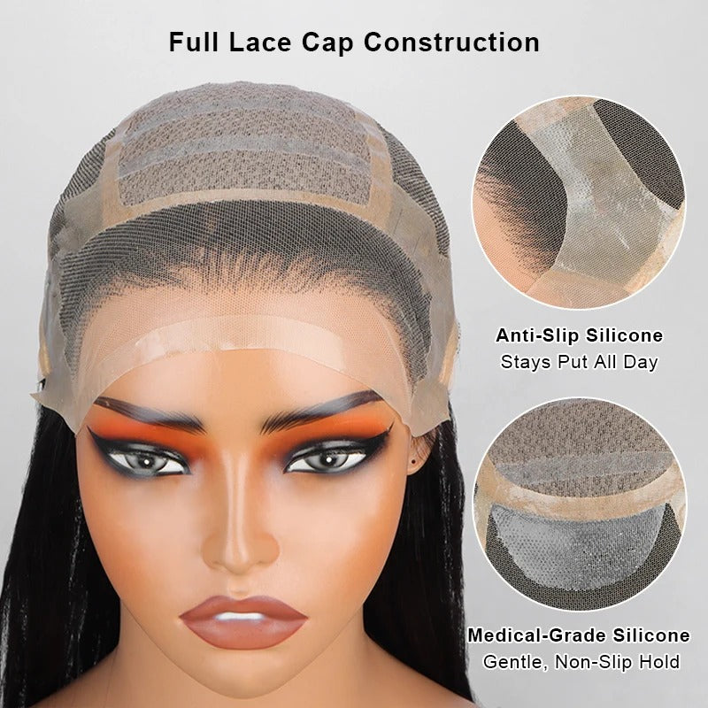 Mila | Glueless Medical Wig For Hair Loss Silk Top Full Lace Straight Human Hair Wigs