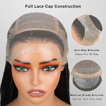 Mila | Glueless Medical Wig For Hair Loss Silk Top Full Lace Straight Human Hair Wigs