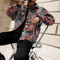 Retro pattern jacket