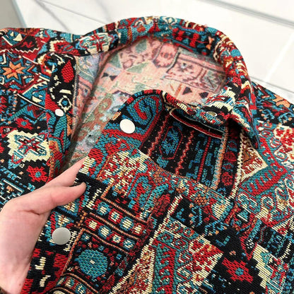 Retro pattern jacket