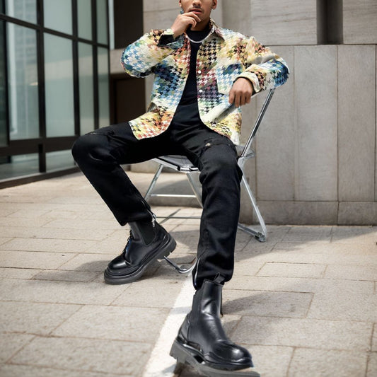 Colorful shirt coat