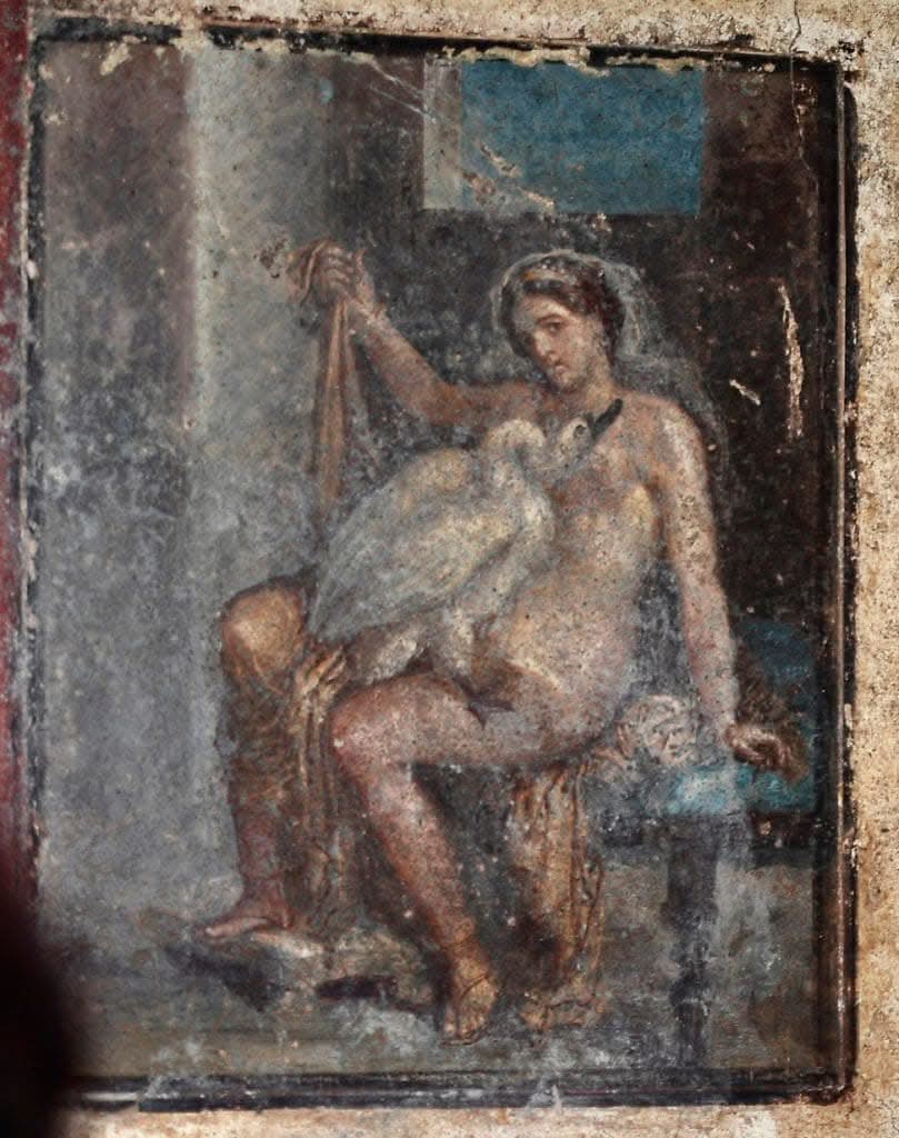 Leda and the Swan Pendant