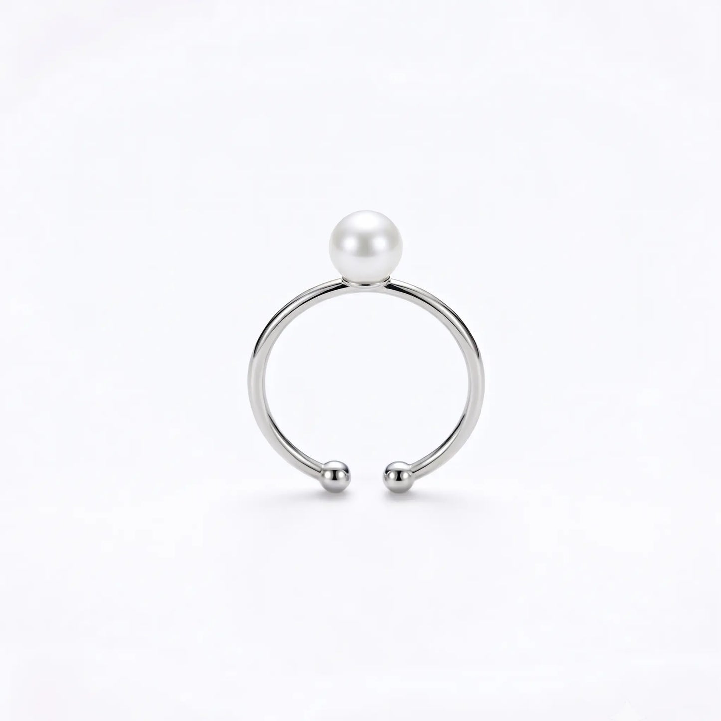 7-7.5mm Japanese Akoya Pearl Open Ring