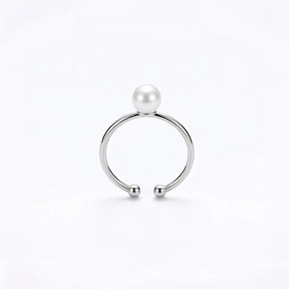 7-7.5mm Japanese Akoya Pearl Open Ring