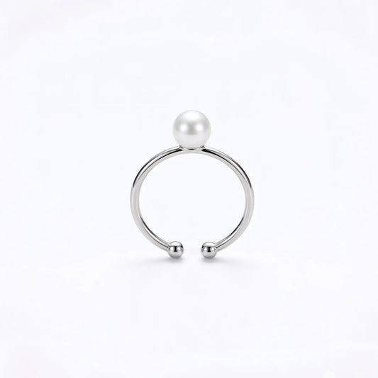 7-7.5mm Japanese Akoya Pearl Open Ring