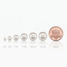 7-9.5mm Premium Freshwater Floating Solitaire Pearl Necklace with Invisible Chain