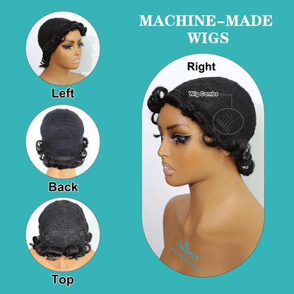 Short Cut Machine Made Short Wig