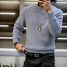 Simple sequined sweater