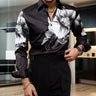 Black and white floral Sparkling shirt