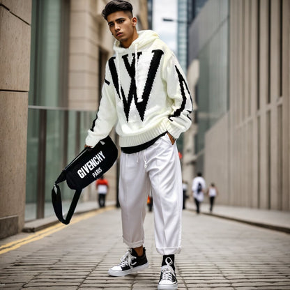 W wool hoodie