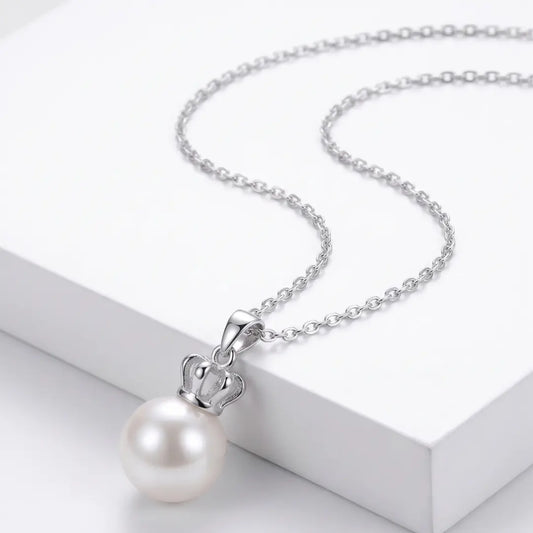 Edison Freshwater Pearl Crown Necklace, 10-10.5mm Large AAA Pearl Jewelry