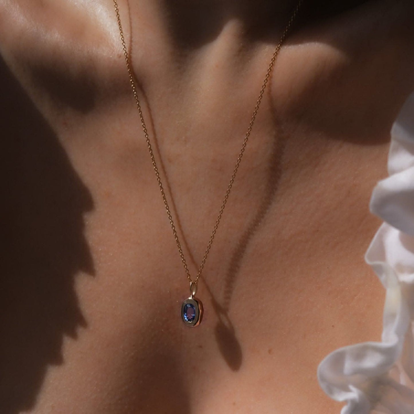 Molten Heirloom Pendant - Sapphire