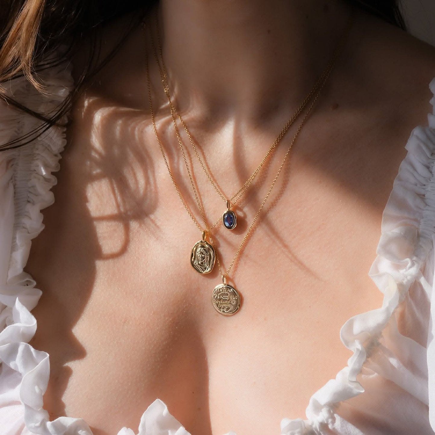 Molten Heirloom Pendant - Sapphire