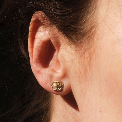 Ancient Scarab Studs